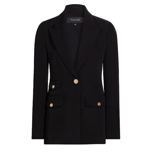 Toccin Genevieve Singlebreasted Blazer - 6 - Jet
